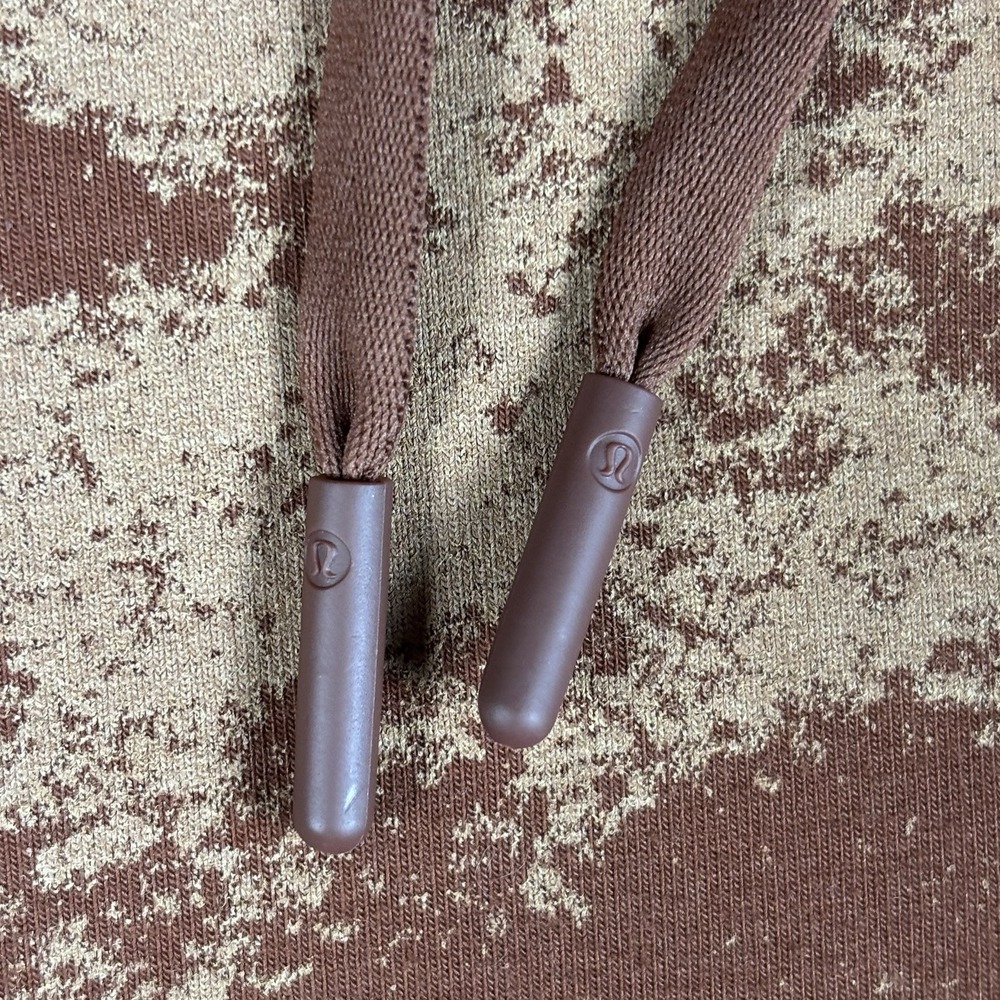 Lululemon Men's XL Brown‎ Camo Hoodie Pullover Athletic Training Sweatshirt - Picture 3 of 9